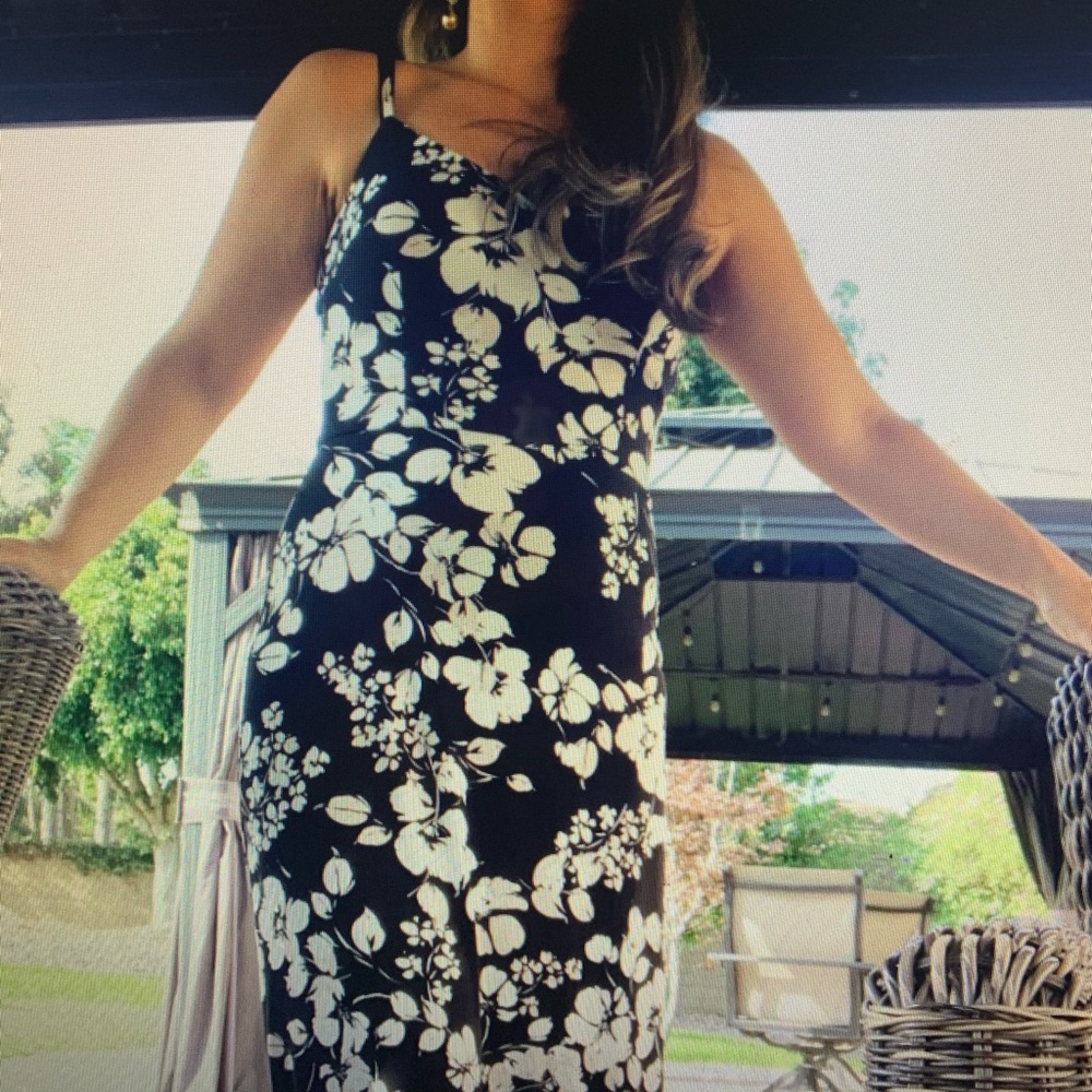 stretchy maxi dress calvin klein